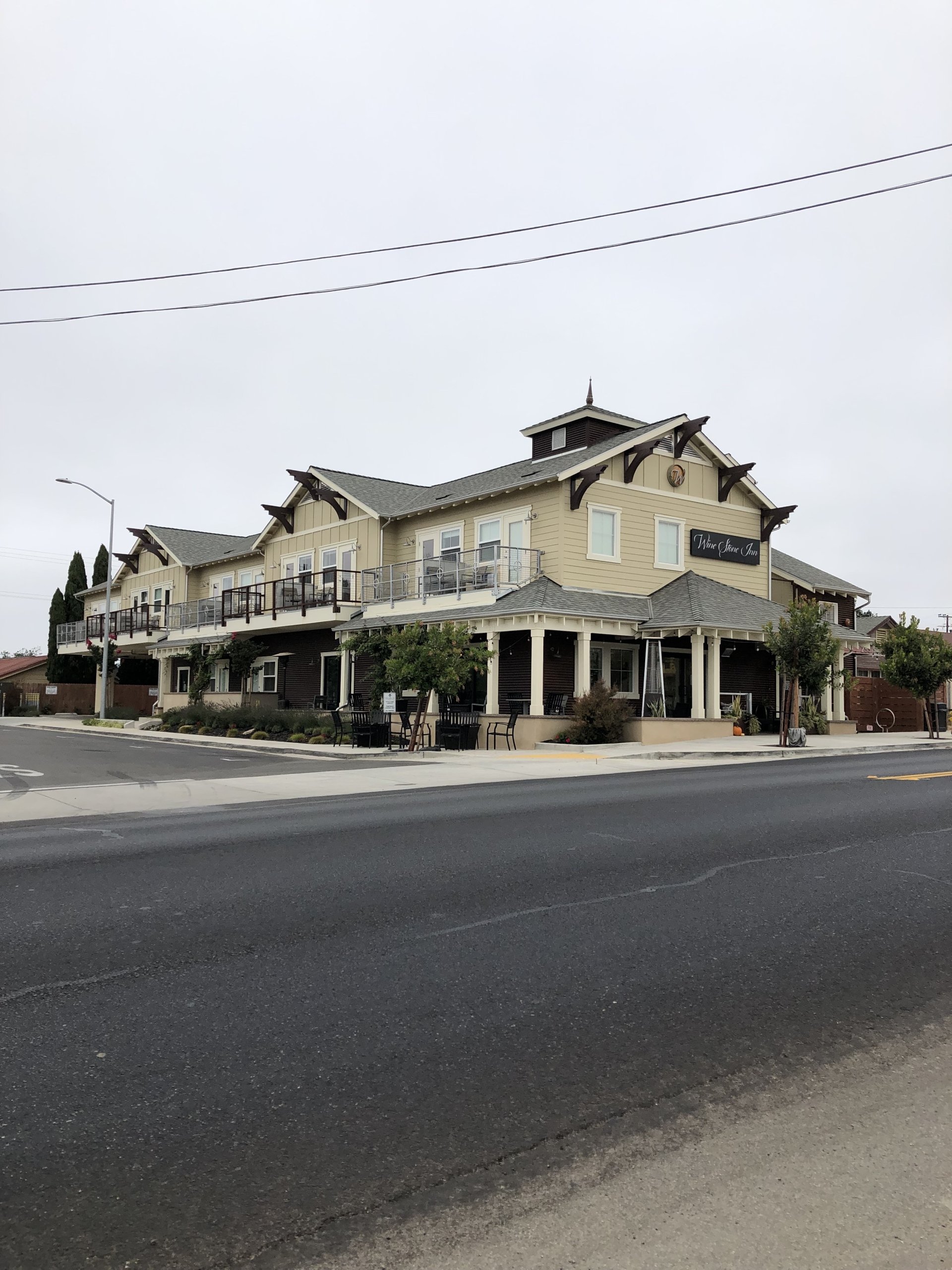 The inn seen from across West Clark Avenue